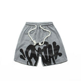 Hip-hop shorts american high street street hip hop summer sweatpants casualloose half length pants shorts beach pants trendy