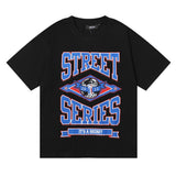 Cross-border foreign trade wholesale trapstar gradient letter ts tiger head printing short-sleeved couple loose high street