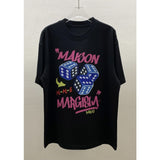 T-shirt six-sided dice heavy weight large size short sleeves