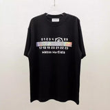 Maison margiela thick board digital laser sticker printing craft round neck short sleeve t-shirt