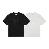 Embroidered logo summer loose fit 100% cotton short sleeve t-shirt