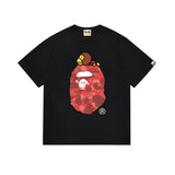 B@pe tshirtsssummer ape head little monkey camouflage short-sleeved round neck t-shirt