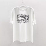 Digital direct print classic digital hand-painted print crew neck men's short-sleeve t-shirt