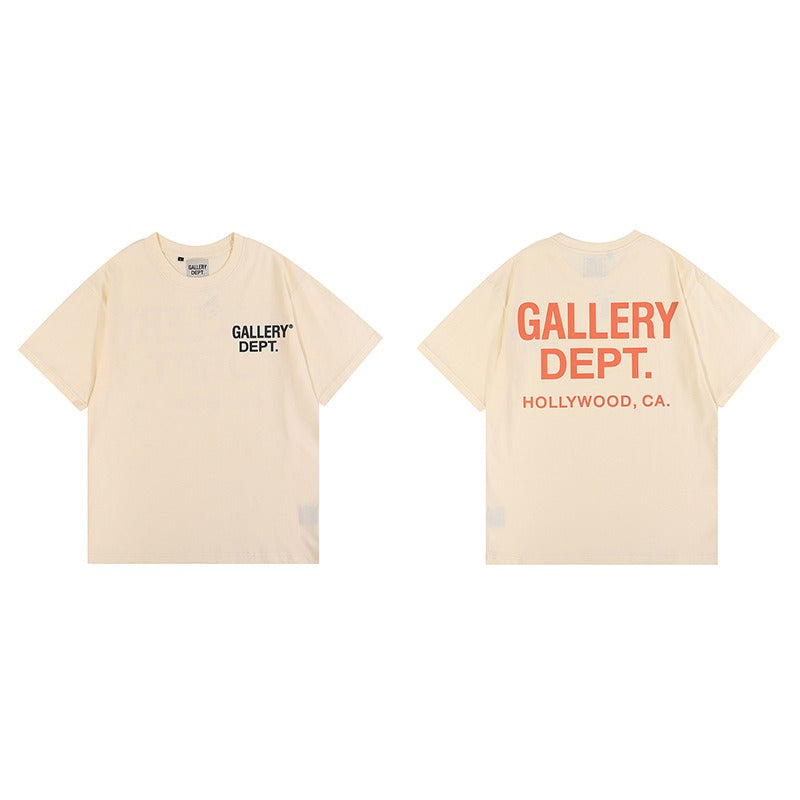 American gallery dep basic letter classic logo short-sleeved men