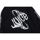 Vlone Hoodie autumn and winter skeleton arm pattern