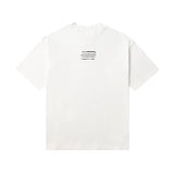 Letter hotfix rhinestone print loose fit plus size mock neck short sleeve t-shirt