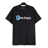 Correct version of pa beheaded bear short sleeves palm tree high street bat sleeves big logo letter on the back