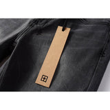 KSUBI Jeans Slim Fit Casual Ripped Jeans