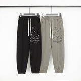 Autumn maison margiela mm drawstring elastic ankle joggers - men's casual sweatpants