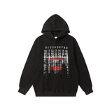 High street retro letter print sweatshirt