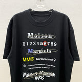 Real shot of round neck worsted pure cotton weight t-shirt casual short sleeves