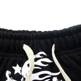 Hip-hop shorts american high street retro hip hop street hell skull short skull drawstring half lengthshorts