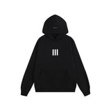 Fog season 8 essentials flocked silicone printing couple loose hooded sweatshirt pants