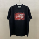 Digital ink splash print graphic tee - summer short sleeve