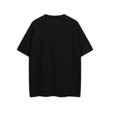 Early spring niche design minimalist letter logo print crew neck 100% cotton number pullover short sleeve t-shirt
