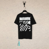 【eu size】authentic off-white print watercolor splatter gradient arrow graffiti ow short sleeve couple tee