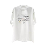 Digital direct printing hand-painted craft round neck t-shirt