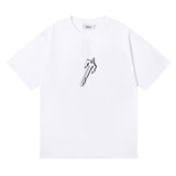 Cross-border foreign trade wholesale trapstar gradient letter ts tiger head printing short-sleeved couple loose high street