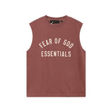 Fog icon double line essentials american high street summerloose couple short sleeve trendy heavy weight t-shirt