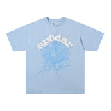 Spder hip hop singer youngthug foam letter couple short-sleeved t-shirt full of diamonds shorts