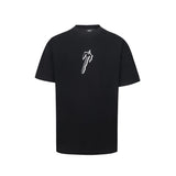 [heavy weight double yarn] trapstar stitching tiger head embroider gradient letter short-sleeved t-shirt