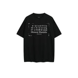 Early spring niche design minimalist letter logo print crew neck 100% cotton number pullover short sleeve t-shirt