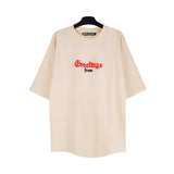 Correct version of pa beheaded bear short sleeves palm tree high street bat sleeves big logo letter on the back