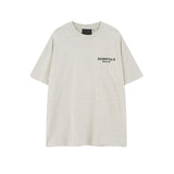 Fog season 8 essentials flocked print couple's relaxed fit crew neck short sleeve t-shirt