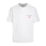 Latte art glue printing t-shirt, double yarn pure cotton fabric