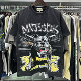 MAJESTIK T Shirts Bulldog Graphic Crop Tee Hot Diamond Design