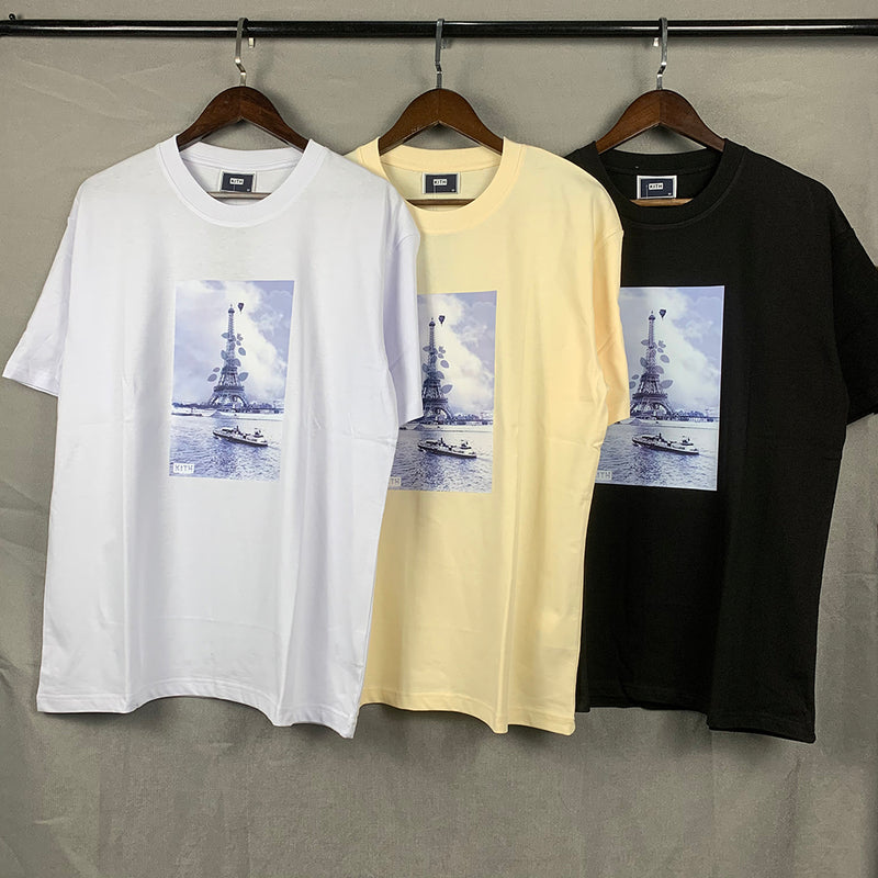 Kith T-Shirt Kith Kith Floral Navy Eiffel Tee