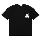 Rhude T Shirts Moon Badge Printing Cotton Casual Short Sleeve Men and Women