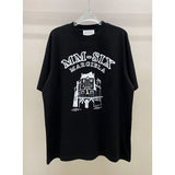 High-quality, heavyweight, double-gauze, loose-fit, plus-size short-sleeve t-shirt