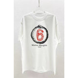 Maison margiela mm summeroversizelooseplus sizeprinting short-sleeved t-shirt