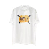 Crew neck t-shirt, digital direct-to-garment print, double yarn combed cotton short sleeve