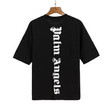 Correct version of pa beheaded bear short sleeves palm tree high street bat sleeves big logo letter on the back