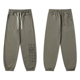 Autumn maison margiela mm drawstring elastic ankle joggers - men's casual sweatpants