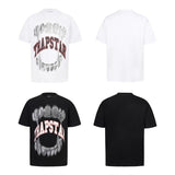[heavy weight double yarn] trapstar stitching tiger head embroider gradient letter short-sleeved t-shirt