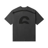 Minimalist digital mm print craft pure cotton breathable short sleeve tee