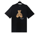 Correct version of pa beheaded bear short sleeve palm tree high street ins teddy bear shark love