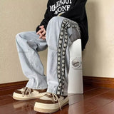 Unisex Jeans Vintage High Street Casual Straight