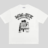 High gsm double yarn combed cotton short-sleeve t-shirt