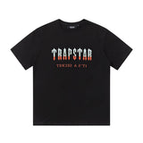 Cross-border trade trapstar rainbow letter gradient towel embroidery short sleeve t-shirt & fog high street shorts set