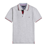 Tommy T Shirts Tommypolo Shirt Cotton Short-Sleeved T-shirt Men's Casual Polo Collar Embroidery