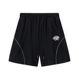 Hip-hop shorts american high street shorts letter embroiderstripes reflective terry loose half length pants sweatpants