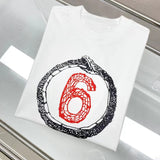 Maison margiela mm summeroversizelooseplus sizeprinting short-sleeved t-shirt