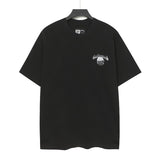 high version gods short sleeve heavy weight washed fog high street skull pure cottonprinting round