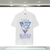 Casablanca spring/summer dreamland: starry castle casa letter logo short sleeve couple's tee