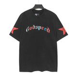 high version gods short sleeve heavy weight washed fog high street skull pure cottonprinting round