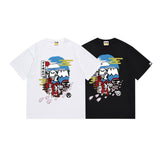 Japanese japanese ape journey bring in wealth and treasure cat short sleeve t youth street campus fashion youth